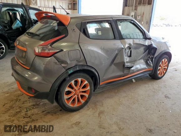 2015 Nissan Juke SV with VIN JN8AF5MV5FT552577, listed as a Copart auction lot 58601095 with 121,896 mi miles and Salvage title. Bid and sale history available at DreamBid. Image 3.