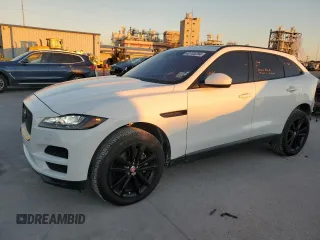 2018 Jaguar F-Pace 30t Prestige with VIN SADCK2GX3JA324808, listed as a Copart auction lot 82705294 with 48,414 mi miles and Salvage title. Bid and sale history available at DreamBid. Image 1.