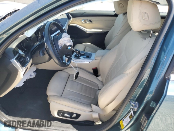 2020 BMW 3 Series 330i with VIN WBA5R1C08LFJ74460, listed as a Copart auction lot 47892805 with 28,447 mi miles and Salvage title. Bid and sale history available at DreamBid. Image 7.
