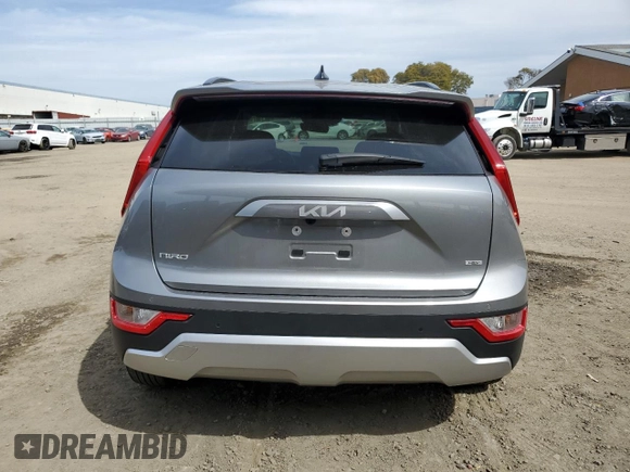 2023 Kia Niro EX with VIN KNDCR3LE3P5053638, listed as a Copart auction lot 49709135 with 18,645 mi miles and Salvage Title. Bid and sale history available at carsss.com. Image 6.