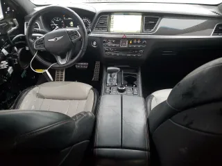 2019 Genesis G80 3.3T Sport with VIN KMHGN4JB0KU285684, listed as a Copart auction lot 42705015 with 104,352 mi miles and Salvage Title. Bid and sale history available at carsss.com. Image 8.