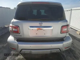 2018 Nissan Armada SV with VIN JN8AY2NC9J9550844, listed as a Copart auction lot 87066554 with 113,942 mi miles and Salvage Title. Bid and sale history available at carsss.com. Image 6.