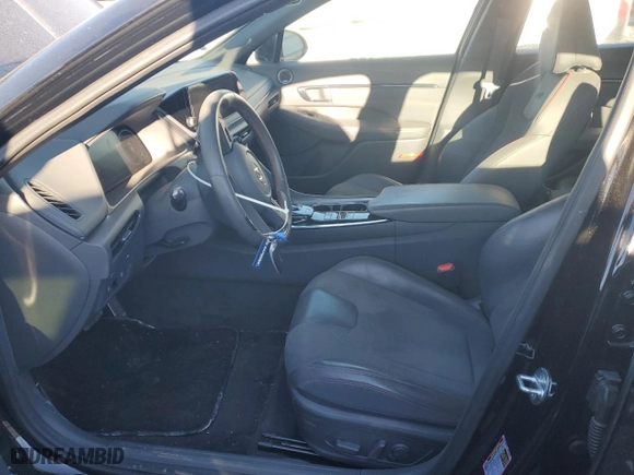 2021 Hyundai Sonata N Line with VIN 5NPEK4JC3MH130993, listed as a Copart auction lot 45271585 with 21,782 mi miles and Salvage Title. Bid and sale history available at carsss.com. Image 7.