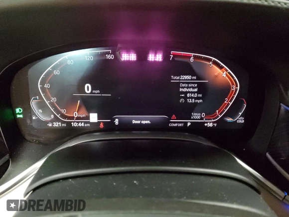 2022 BMW 7 Series 750i xDrive z VIN WBA7U2C04NCG88407, wystawiony jako Copart lot #42753005 z przebiegiem 22 950 mil mil oraz Nie do naprawy • Non repairable. Historia ofert i sprzedaży dostępna na DreamBid. Obrazek 9.