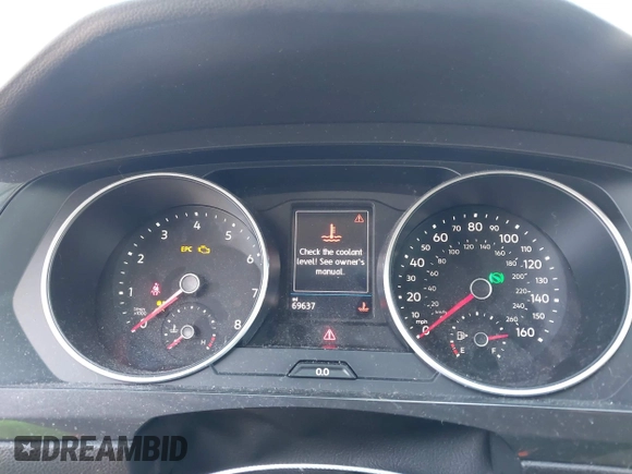 2019 Volkswagen Tiguan S with VIN 3VV0B7AX0KM119702, listed as a IAAI auction lot 42069676 with 69,637 mi miles and . Bid and sale history available at DreamBid. Image 7.