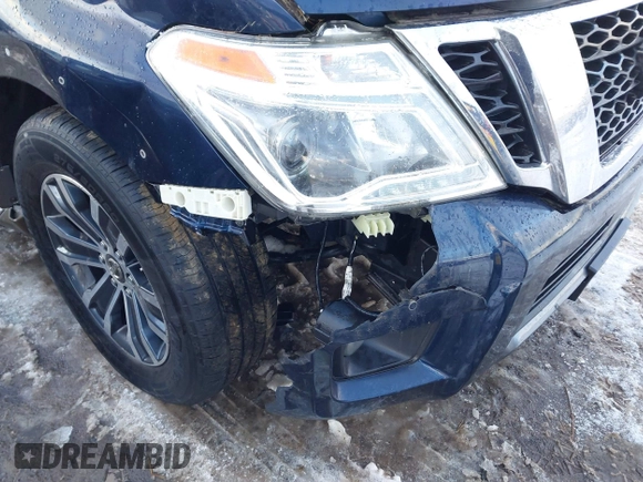 2020 Nissan Armada SL with VIN JN8AY2NC5LX519119, listed as a IAAI auction lot 41447880 with 100,862 mi miles. Bid and sale history available at carsss.com. Image 6.