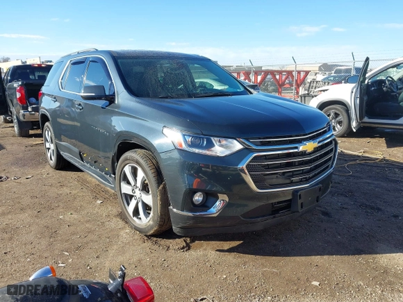 2019 Chevrolet Traverse LT Leather with VIN 1GNEVHKW3KJ185754, listed as a IAAI auction lot 41642651 with 72,337 mi miles. Bid and sale history available at carsss.com. Image 1.