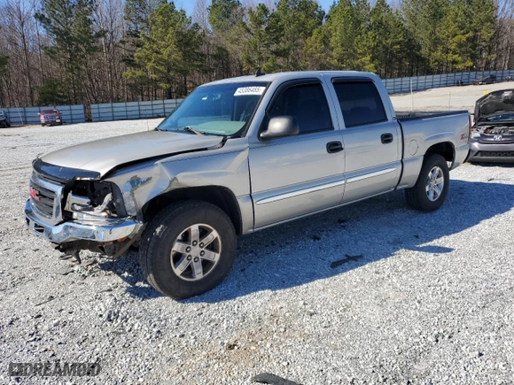 2006 GMC Sierra 1500 SLT with VIN 2GTEK13T861125725, listed as a Copart auction lot 45386465 with 296,448 mi miles and Salvage Title. Bid and sale history available at carsss.com. Image 1.