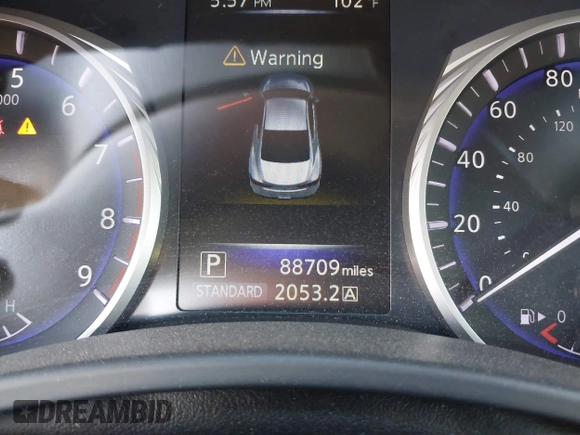 2017 Infiniti Q60 Sport with VIN JN1EV7EK6HM360584, listed as a IAAI auction lot 41931143 with 88,709 mi miles and . Bid and sale history available at DreamBid. Image 7.