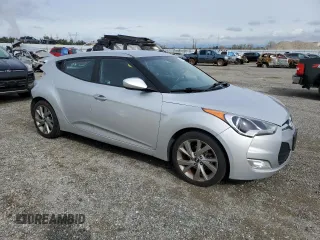 2017 Hyundai Veloster Value Edition with VIN KMHTC6AD9HU307983, listed as a Copart auction lot 49833545 with 120,537 mi miles and Salvage Title. Bid and sale history available at carsss.com. Image 4.