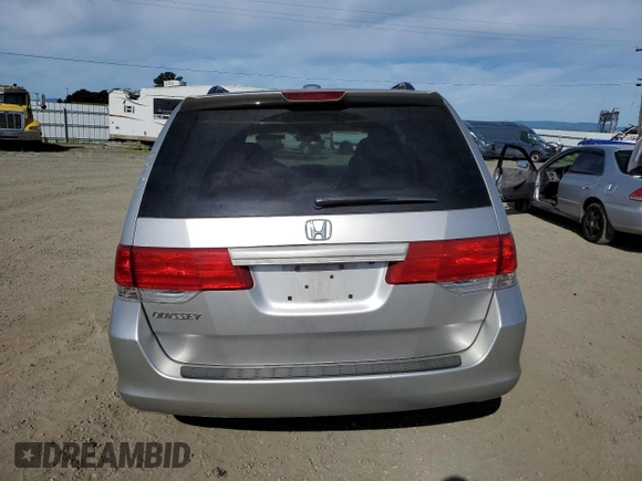 2008 Honda Odyssey EX-L with VIN 5FNRL387X8B417950, listed as a Copart auction lot 52579045 with 166,831 mi miles and Salvage Title. Bid and sale history available at carsss.com. Image 6.
