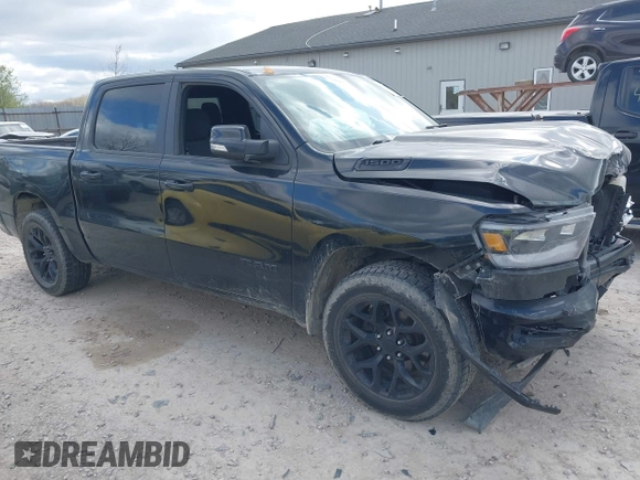 2019 Ram 1500 Big Horn z VIN 1C6SRFFTXKN524482, wystawiony jako IAAI lot #42012837 z przebiegiem 117 176 mil mil oraz . Historia ofert i sprzedaży dostępna na DreamBid. Obrazek 1.