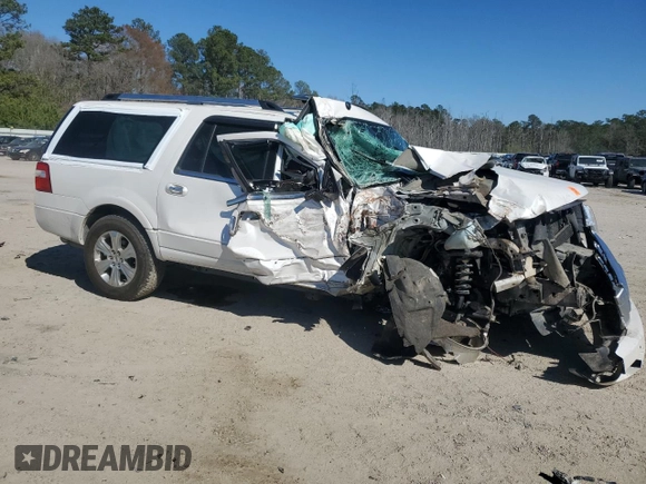 2015 Ford Expedition EL Platinum with VIN 1FMJK1LTXFEF33054, listed as a Copart auction lot 50049195 with 0 mi miles and Salvage Title. Bid and sale history available at carsss.com. Image 4.