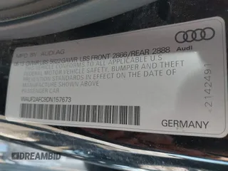 2013 Audi S6 Prestige z VIN WAUF2AFC9DN157673, wystawiony jako IAAI lot #42200162 z przebiegiem 129 670 mil mil oraz . Historia ofert i sprzedaży dostępna na DreamBid. Obrazek 9.