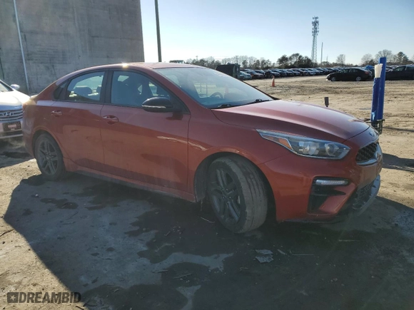 2020 Kia Forte GT-Line with VIN 3KPF34AD0LE187150, listed as a Copart auction lot 46288755 with 84,194 mi miles and Salvage Title. Bid and sale history available at carsss.com. Image 4.