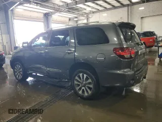 2019 Toyota Sequoia Limited with VIN 5TDJY5G10KS173378, listed as a Copart auction lot 70060564 with 97,107 mi miles and Salvage Title. Bid and sale history available at carsss.com. Image 2.