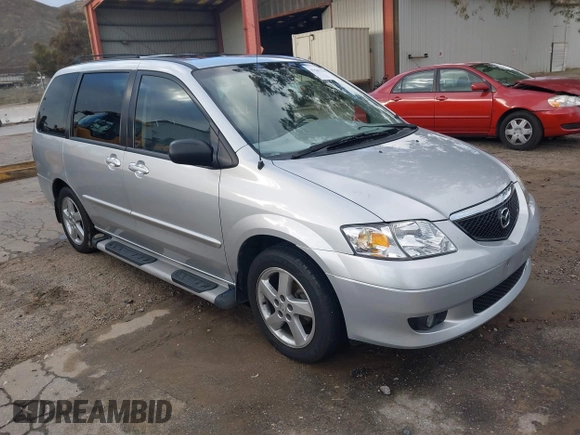 2003 Mazda MPV LX z VIN JM3LW28J730339693, wystawiony jako IAAI lot #41581533 z przebiegiem 56 275 mil mil oraz . Historia ofert i sprzedaży dostępna na DreamBid. Obrazek 1.
