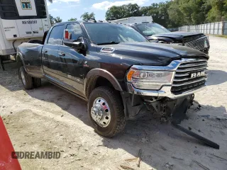 2020 Ram 3500 Longhorn with VIN 3C63RRKL4LG296520, listed as a Copart auction lot 72386394 with 47,975 mi miles and Salvage Title. Bid and sale history available at carsss.com. Image 4.