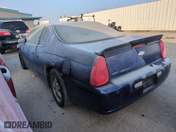 2007 Chevrolet Monte Carlo LT with VIN 2G1WK15K379348694, listed as a Copart auction lot 83013984 with 0 mi miles and Salvage Title. Bid and sale history available at carsss.com. Image 2.