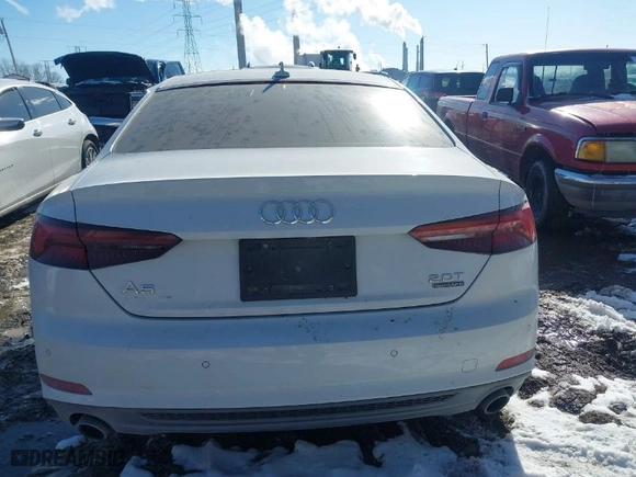 2018 Audi A5 Coupe Premium Plus with VIN WAUTNAF57JA026143, listed as a IAAI auction lot 41639054 with 118,022 mi miles. Bid and sale history available at carsss.com. Image 16.