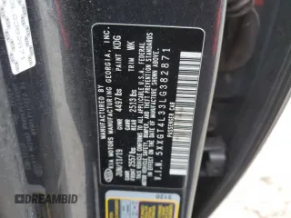 2020 Kia Optima LX with VIN 5XXGT4L33LG382871, listed as a Copart auction lot 47753285 with 111,090 mi miles and Salvage Title. Bid and sale history available at carsss.com. Image 13.