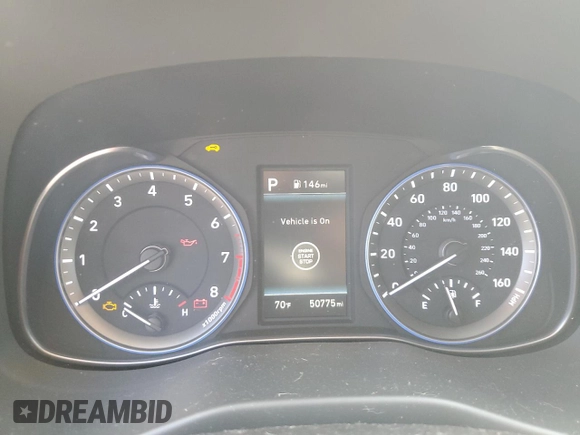 2020 Hyundai Kona Limited with VIN KM8K33A58LU449639, listed as a Copart auction lot 50027475 with 50,775 mi miles and Clean Title. Bid and sale history available at carsss.com. Image 9.