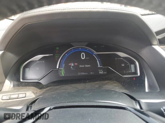 2018 Honda Clarity Plug-In Hybrid Touring with VIN JHMZC5F33JC004488, listed as a Copart auction lot 63013614 with 221,506 mi miles and Salvage Title. Bid and sale history available at carsss.com. Image 9.