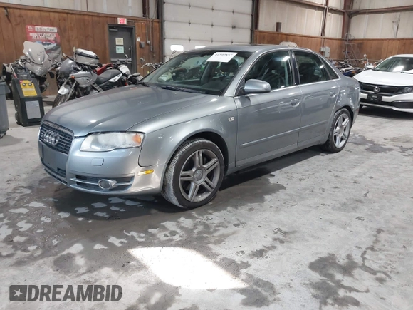2005 Audi A4 2.0T with VIN WAUDF98EX5A541866, listed as a IAAI auction lot 41502857 with 105,631 mi miles. Bid and sale history available at carsss.com. Image 2.