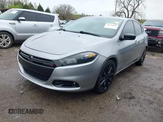 2016 Dodge Dart SXT Sport with VIN 1C3CDFFA4GD802093, listed as a IAAI auction lot 41972832 with 33,563 mi miles. Bid and sale history available at carsss.com. Image 2.