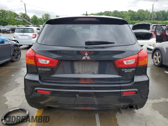 2011 Mitsubishi Outlander SE with VIN JA4AR4AUXBZ024544, listed as a Copart auction lot 58465235 with 152,914 mi miles and Salvage title. Bid and sale history available at DreamBid. Image 6.