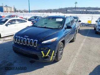 2018 Jeep Cherokee Latitude with VIN 1C4PJMCX6JD521729, listed as a IAAI auction lot 41641147 with 102,955 mi miles and . Bid and sale history available at DreamBid. Image 2.