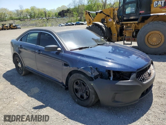 2013 Ford Police Interceptor with VIN 1FAHP2MT9DG165014, listed as a Copart auction lot 55178385 with 184,133 mi miles and Clean title. Bid and sale history available at DreamBid. Image 4.