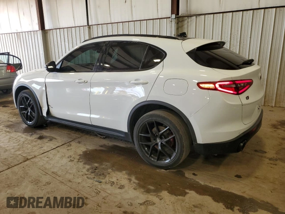 2019 Alfa Romeo Stelvio Ti Sport z VIN ZASPAKBN2K7C43312, wystawiony jako Copart lot #49851515 z przebiegiem 66 732 mil mil oraz Szkoda całkowita • Salvage title. Historia ofert i sprzedaży dostępna na DreamBid. Obrazek 2.