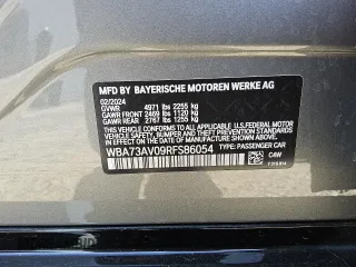 2024 BMW 4 Series 430i xDrive with VIN WBA73AV09RFS86054, listed as a Copart auction lot 52459395 with 27,653 mi miles and Clean Title. Bid and sale history available at carsss.com. Image 12.