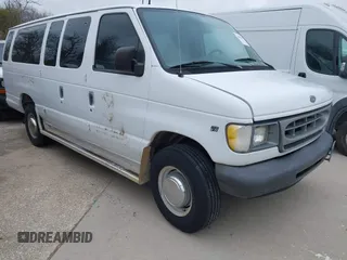 1999 Ford Econoline Passenger XL with VIN 1FBSS31L3XHA28629, listed as a IAAI auction lot 41497952 with 140,409 mi miles and . Bid and sale history available at DreamBid. Image 1.