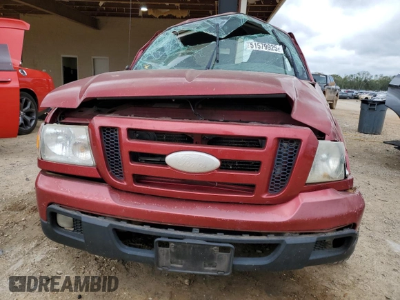 2007 Ford Ranger XL with VIN 1FTYR14U97PA84851, listed as a Copart auction lot 51579925 with 216,576 mi miles and Salvage Title. Bid and sale history available at carsss.com. Image 5.