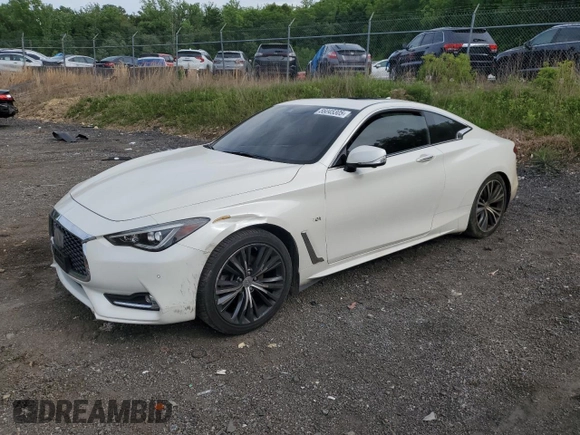 2017 Infiniti Q60 Premium with VIN JN1CV7EL5HM321176, listed as a Copart auction lot 56045305 with 93,272 mi miles and Salvage title. Bid and sale history available at DreamBid. Image 1.