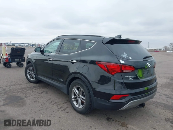 2017 Hyundai Santa Fe Sport 2.4L with VIN 5NMZU3LB1HH044093, listed as a IAAI auction lot 42026250 with 92,077 mi miles. Bid and sale history available at carsss.com. Image 3.
