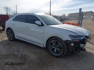 2021 Audi Q8 Prestige z VIN WA1FVAF13MD016669, wystawiony jako IAAI lot #41313971 z przebiegiem 50 090 mil mil oraz . Historia ofert i sprzedaży dostępna na DreamBid. Obrazek 1.
