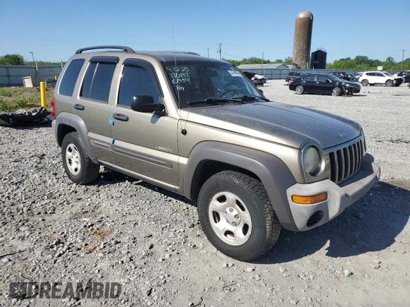 2004 Jeep Liberty Sport with VIN 1J4GK48K94W224211, listed as a Copart auction lot 53194535 with 219,797 mi miles and Salvage Title. Bid and sale history available at DreamBid. Image 4.