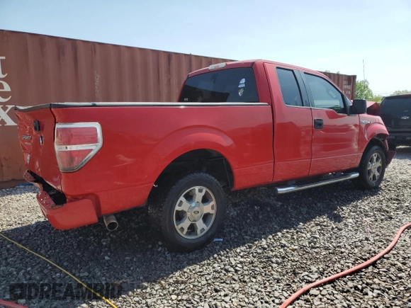 2009 Ford F-150 STX with VIN 1FTRX12W09FA21578, listed as a Copart auction lot 53314845 with 194,882 mi miles and Salvage Title. Bid and sale history available at carsss.com. Image 3.