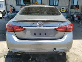 2019 Infiniti Q50 Luxe with VIN JN1EV7AP8KM514432, listed as a Copart auction lot 61669405 with 49,753 mi miles and Salvage title. Bid and sale history available at DreamBid. Image 6.