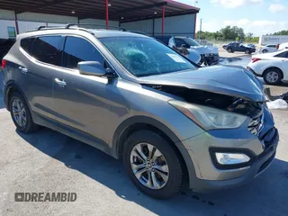 2014 Hyundai Santa Fe with VIN 5XYZU3LB0EG181130, listed as a IAAI auction lot 42614256 with 137,171 mi miles and . Bid and sale history available at DreamBid. Image 1.