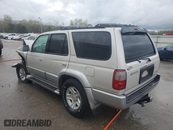 1999 Toyota 4Runner Limited with VIN JT3GN87R2X0108802, listed as a Copart auction lot 50343965 with Not Provided miles and Salvage Title. Bid and sale history available at DreamBid. Image 2.