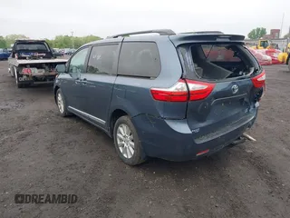 2017 Toyota Sienna XLE with VIN 5TDDZ3DC2HS171807, listed as a IAAI auction lot 42225873 with 105,588 mi miles and . Bid and sale history available at DreamBid. Image 3.