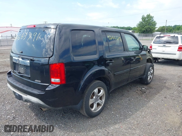2013 Honda Pilot EX-L with VIN 5FNYF4H61DB024199, listed as a IAAI auction lot 42663791 with 176,294 mi miles and . Bid and sale history available at DreamBid. Image 4.