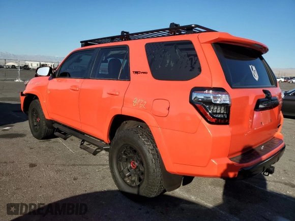 2023 Toyota 4Runner TRD Pro with VIN JTELU5JR5P6135571, listed as a Copart auction lot 43083975 with 19,428 mi miles and Salvage title. Bid and sale history available at DreamBid. Image 2.