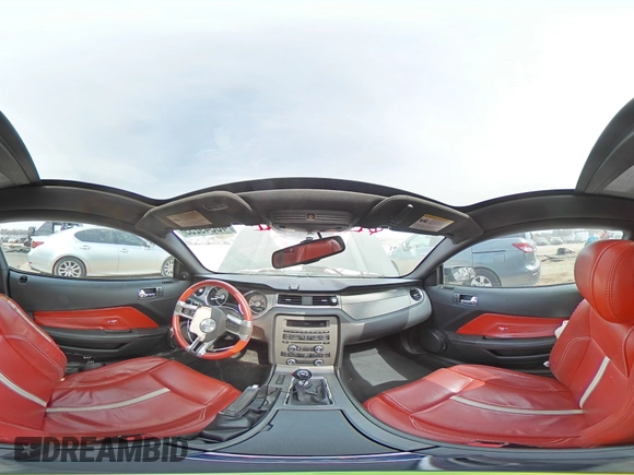 2012 Ford Mustang GT Premium with VIN 1ZVBP8CF6C5288565, listed as a Copart auction lot 48349235 with 157,347 mi miles and Salvage Title. Bid and sale history available at DreamBid. Image 15.