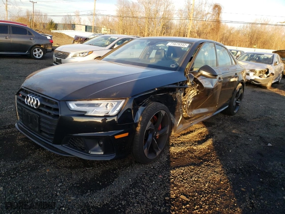 2019 Audi S4 Premium Plus with VIN WAUB4AF44KA012997, listed as a Copart auction lot 71679342 with 62,365 mi miles. Bid and sale history available at carsss.com. Image 1.
