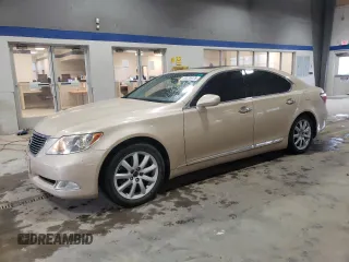 2007 Lexus LS 460 with VIN JTHBL46F175040148, listed as a Copart auction lot 50335035 with 181,107 mi miles and Salvage Title. Bid and sale history available at DreamBid. Image 1.
